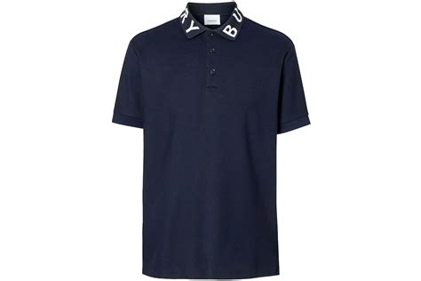 burberry ryand branded collar polo|Burberry Ryland Collar Logo Polo Navy Men's .